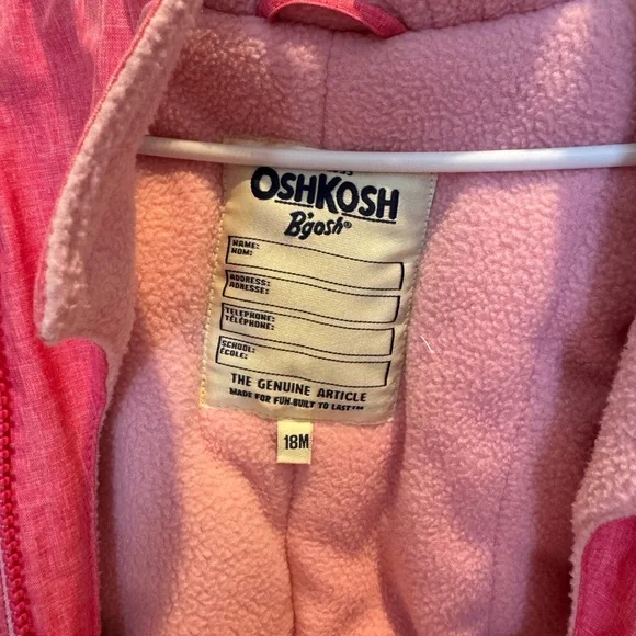Oshkosh Toddler hooded Snowsuit - Picture 2 of 2